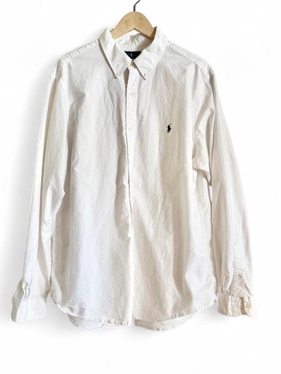 Ralph Lauren White Oxford Button Down Shirt Classic Fit Cotton Minimalist XXL - Picture 2 of 6